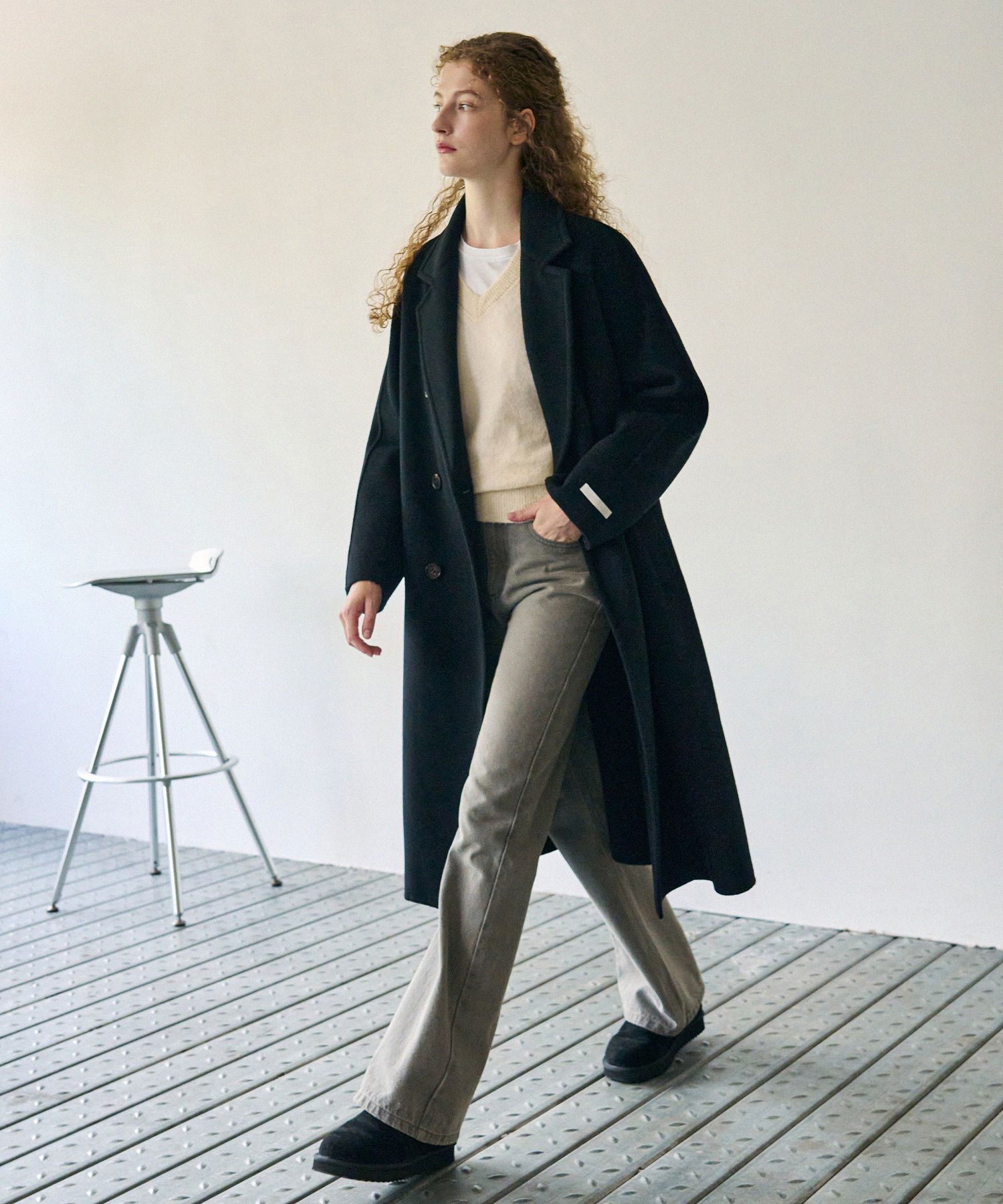 ファセッタズム　ロングコート FACETASM（ファセッタズム） 24AW KR-CO-M01 カラーステッチ ロング