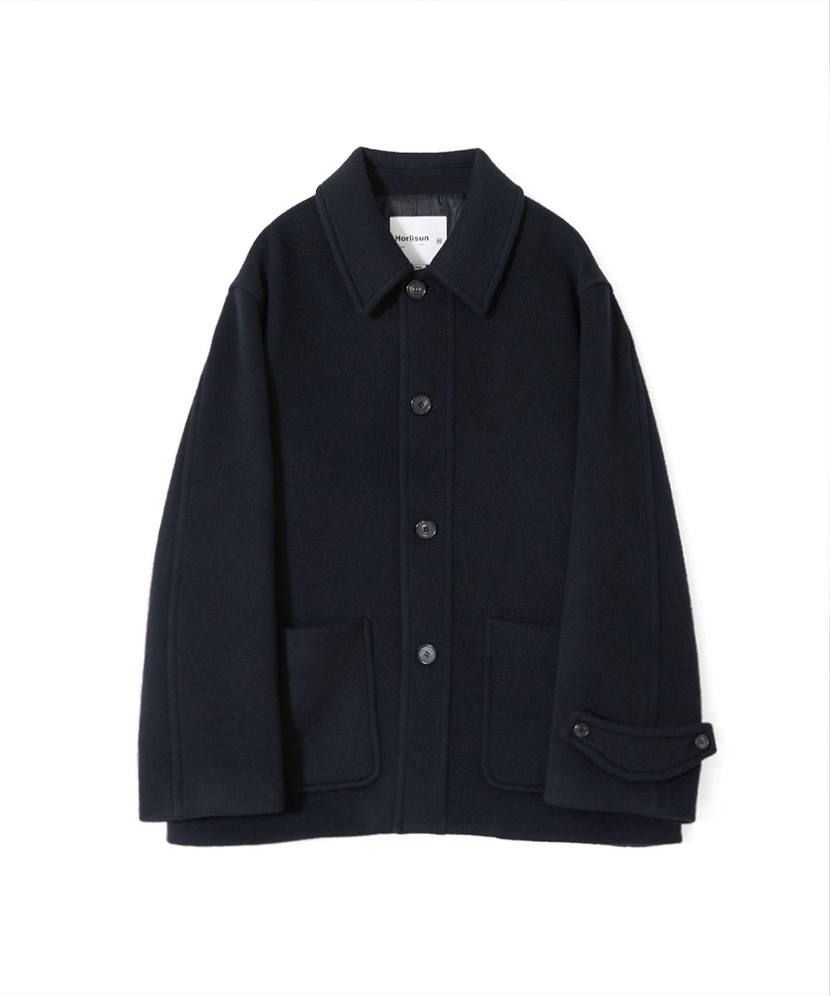 홀리선(HORLISUN) Newyear Wool Half Coat Dark Navy