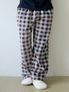 멜로우 극세사 팬츠 - 체크 2colors