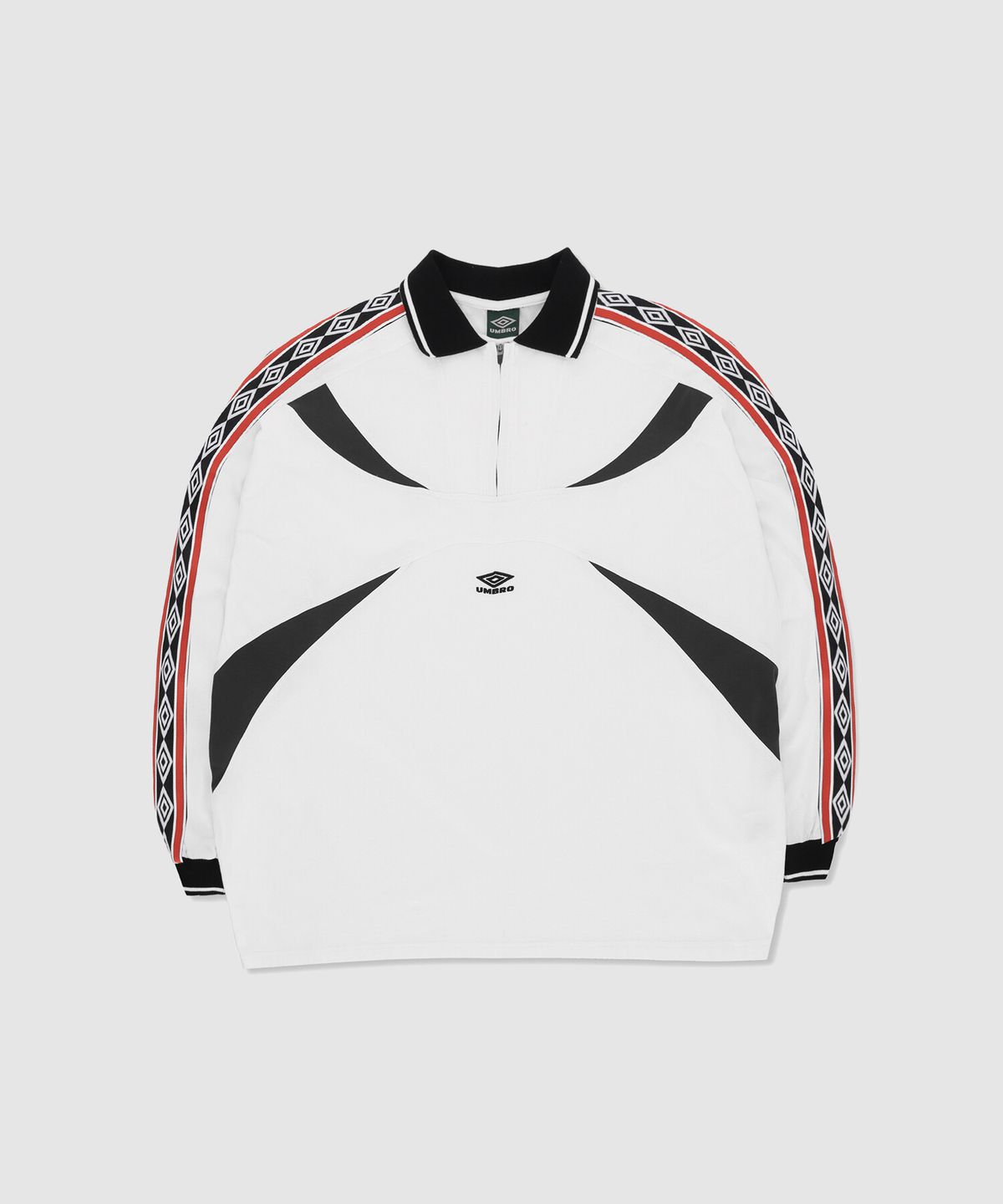 엄브로(UMBRO) [UMB X SLAM JAM] 테이프 폴로 긴팔 저지 화이트(UP411CRJO2)