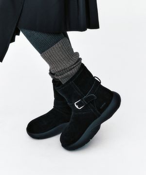 BOUCLE BUCKLE WINTER BOOTS 2color
