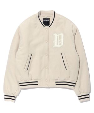 코듀로이 바시티 패딩 점퍼 IVORY (LP1JF001-003)