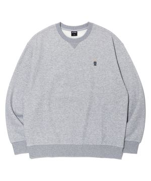 레트로베어 스티치 맨투맨 MELANGE GREY (LO9TU956-097)