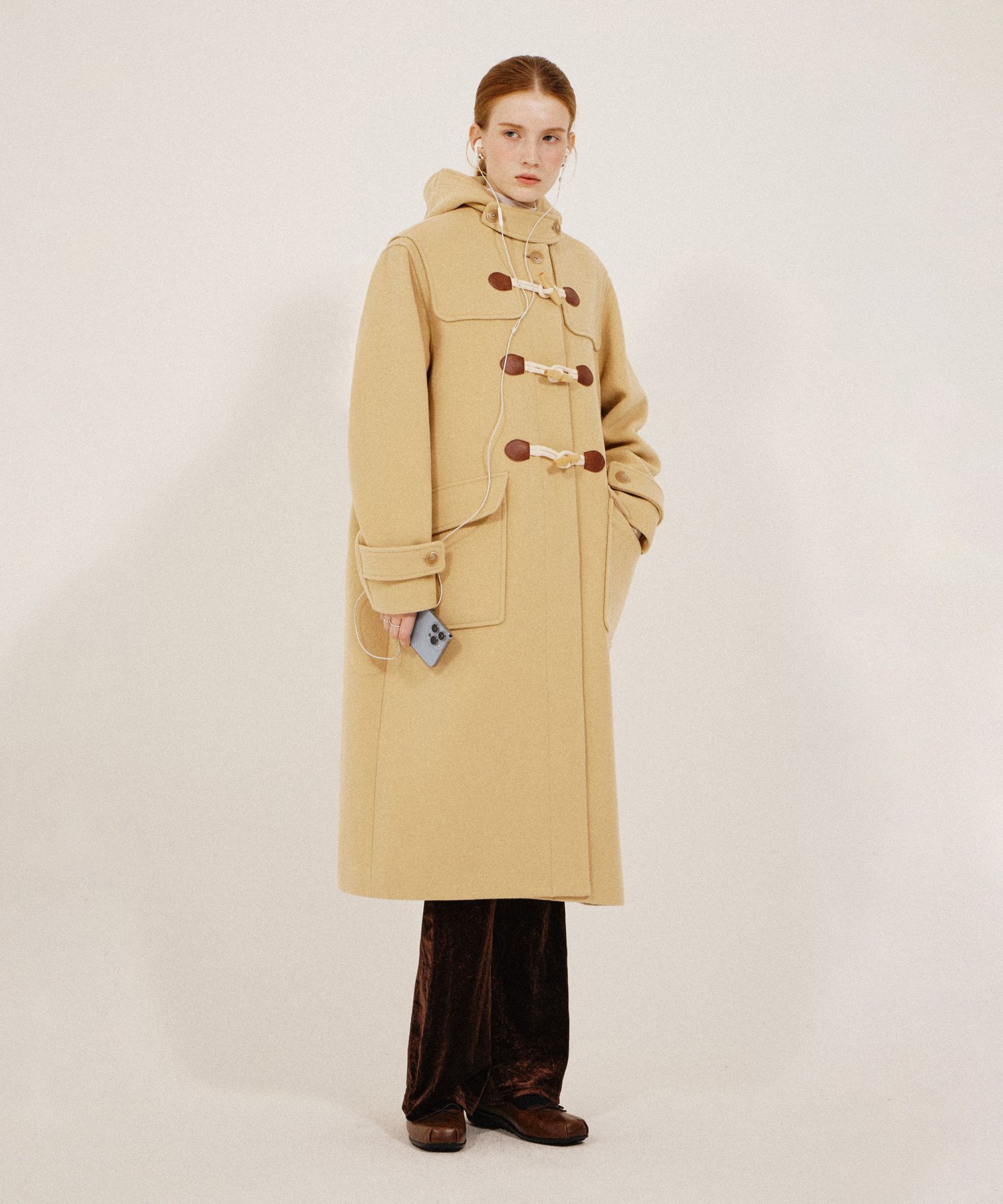 MUSINSA公式 | KIIMUIR [WOOL 80] (ウィメンズ) ウールセミオーバー