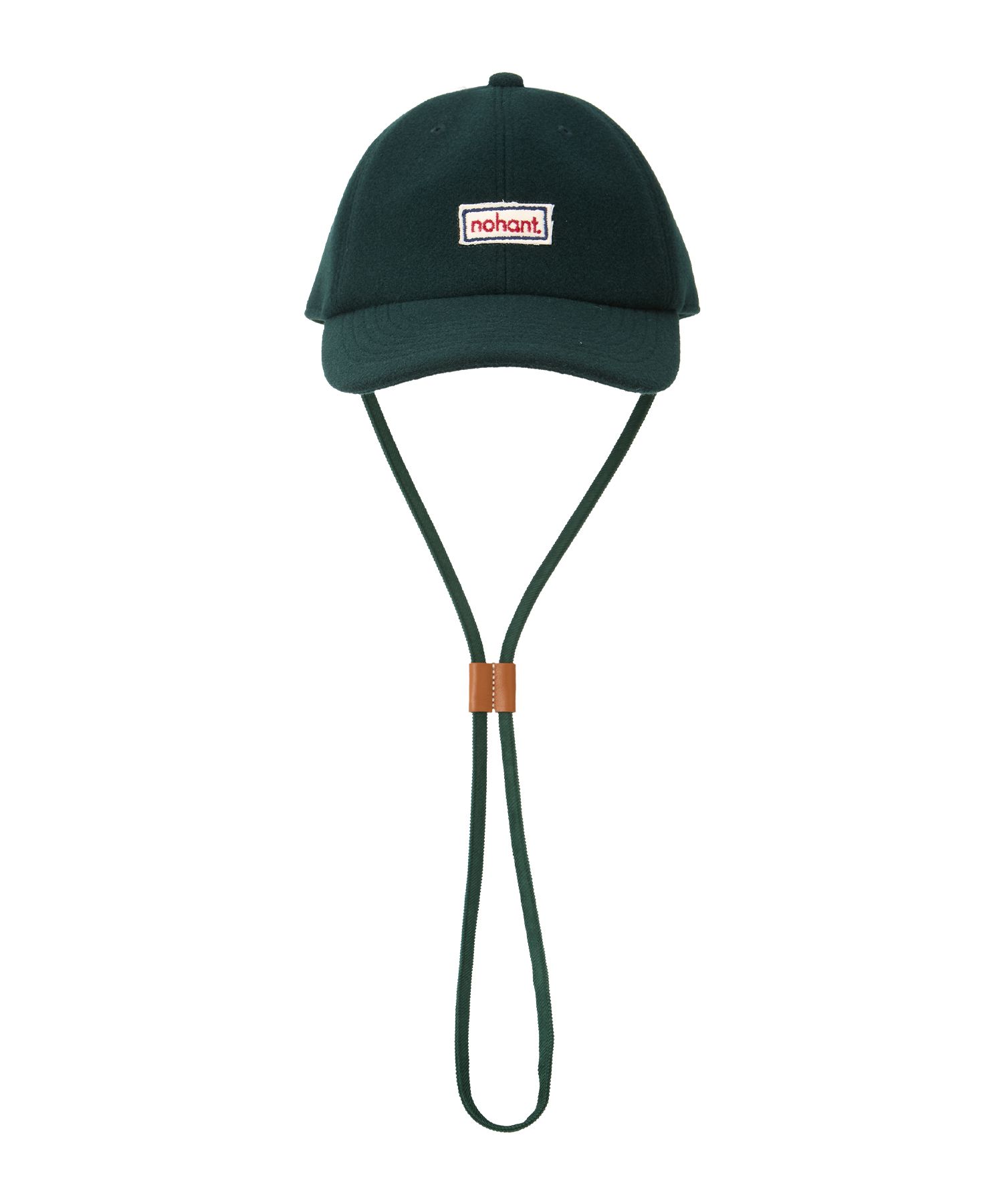 MUSINSA | NOHANT LOGO PATCH STRING BALL CAP GREEN