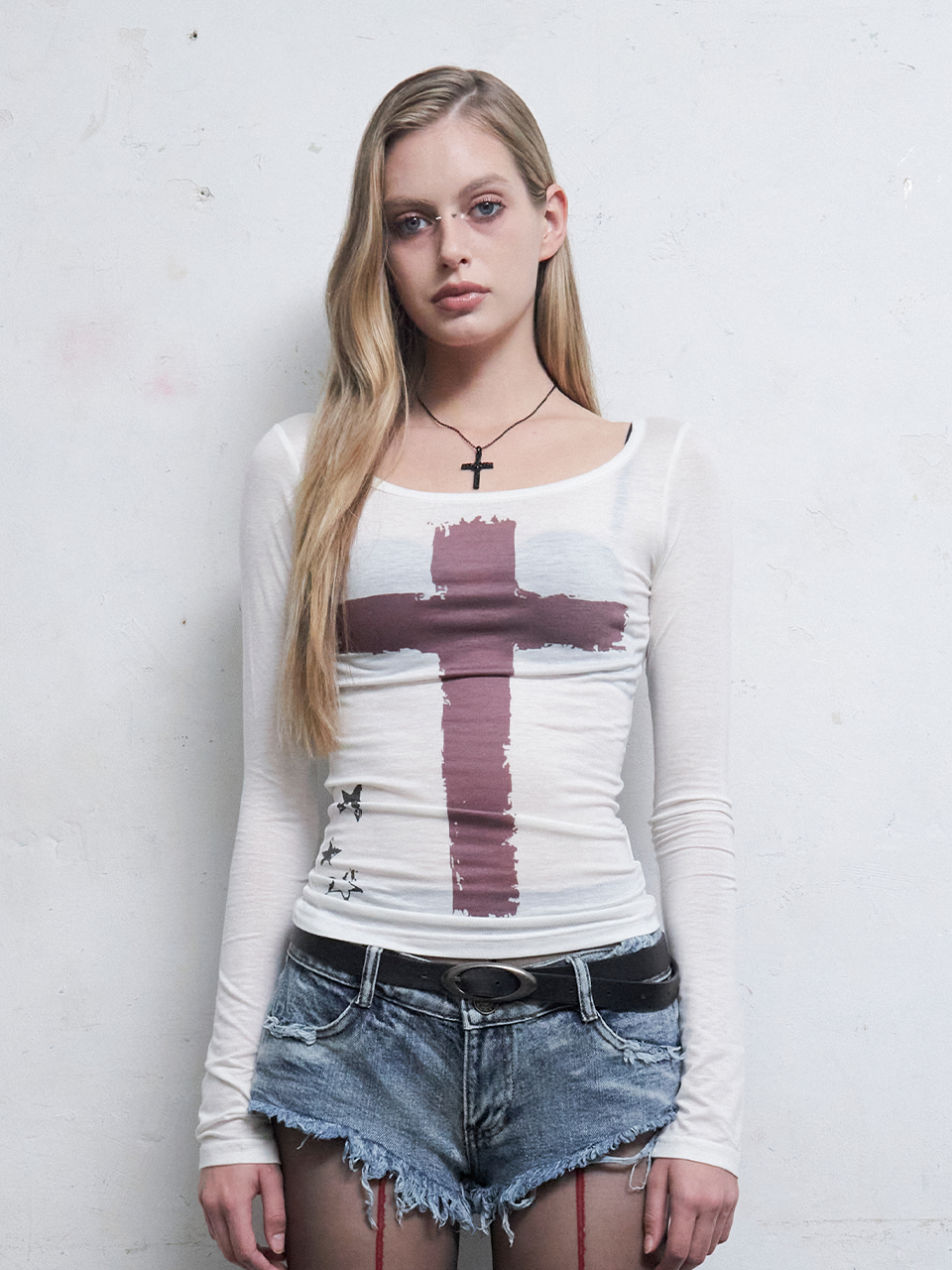 HILLDA トップス Emergency Long Sleeve MUSINSA公式 | HILLDA Emergency Long Sleeve [Ivory]