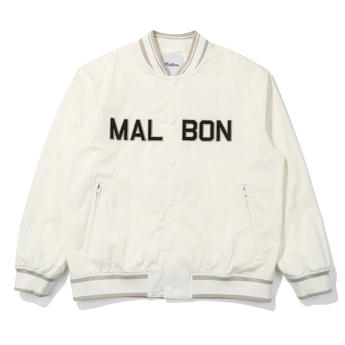 말본 골프(MALBON GOLF) 타이거 버킷 스타디움 자켓 IVORY