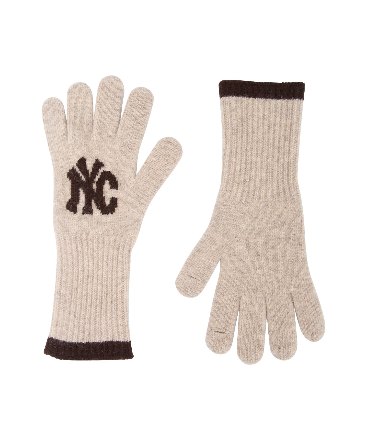 【NOHANT】送料・関税込★LOGO PATCH KNIT GLOVES MUSINSA | NOHANT NYC KNIT GLOVES OATMEAL