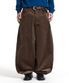 CORD DUROY BALLOON PANTS (BROWN)