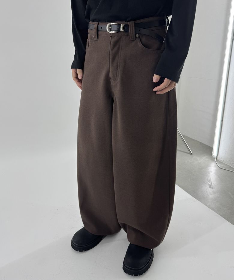 SOFT OR SOFT BALLOON SLACKS (DARK BROWN)