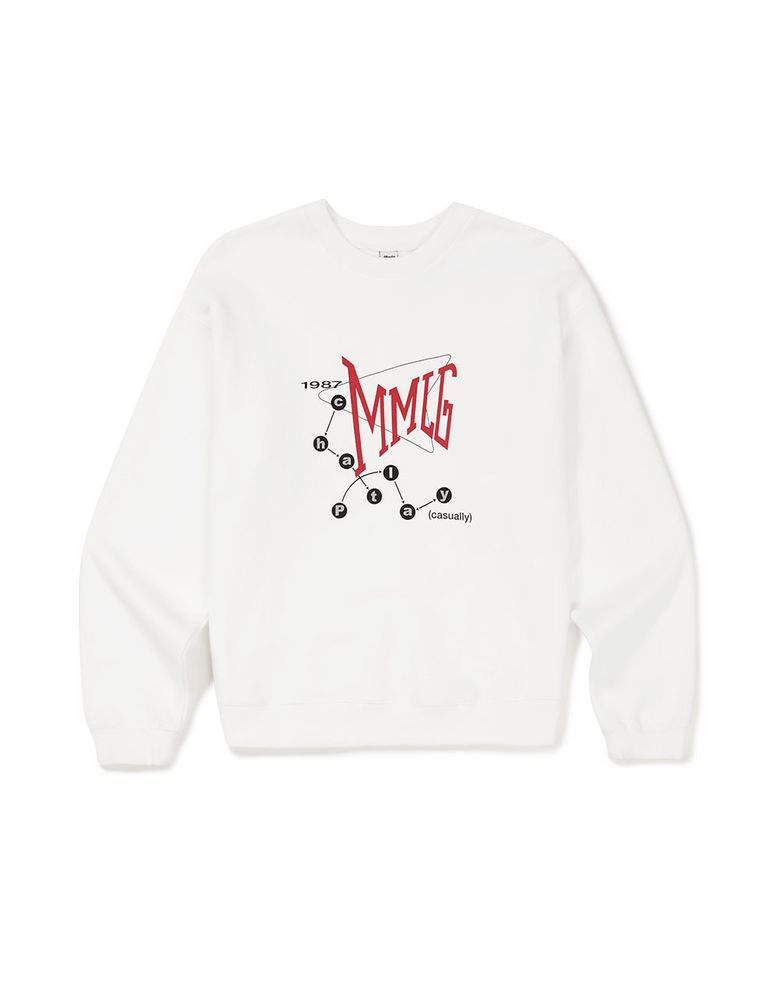 [Mmlg] VISUAL SPIRIT SWEAT (EVERY WHITE)