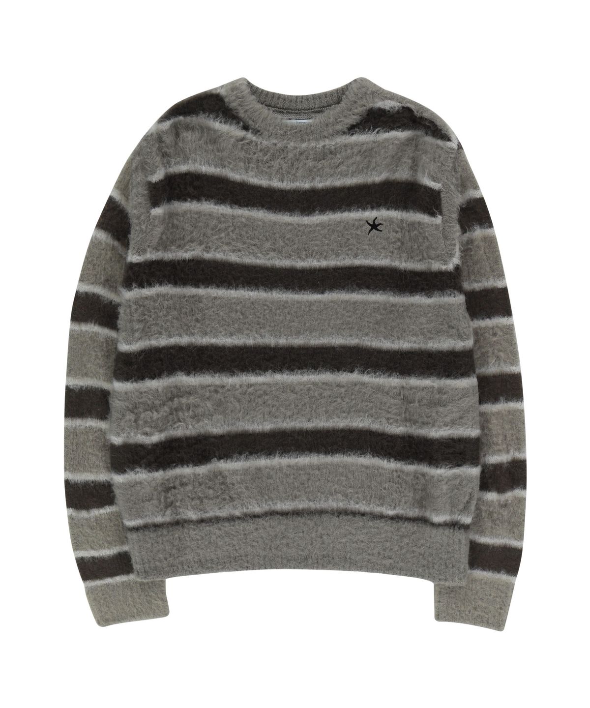 더콜디스트모먼트(THE COLDEST MOMENT) TCM starfish mini logo mohair knit (charcoal)