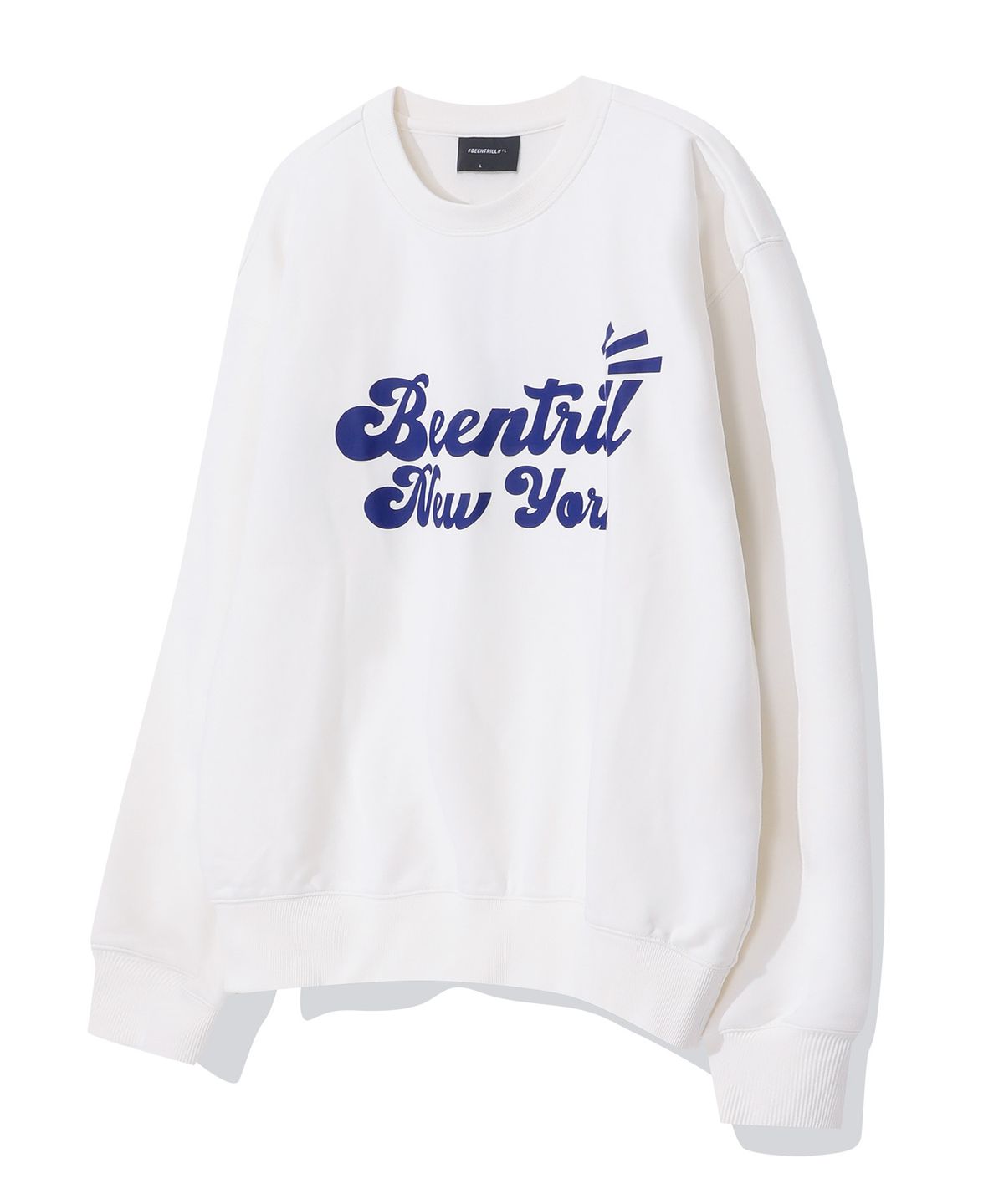 빈트릴(BEENTRILL) BNY 로고 맨투맨(오프 화이트)