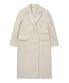 우먼 더블 롱 코트 Ivory