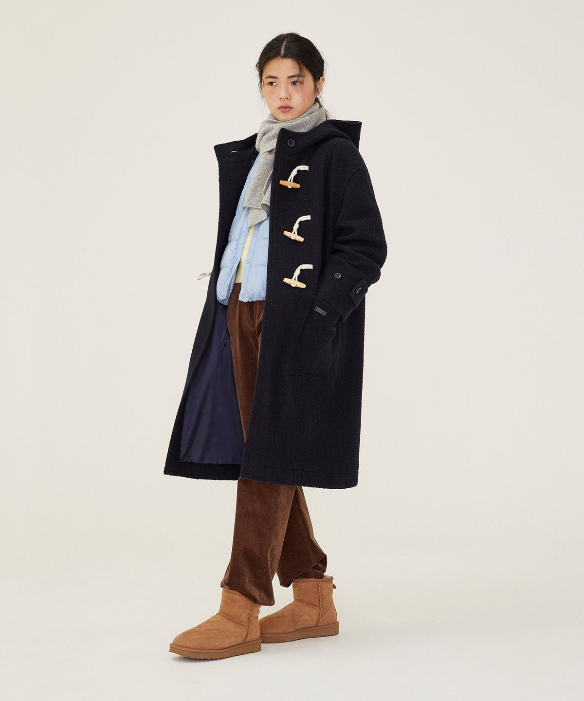 커버낫 우먼(COVERNAT WOMAN) 우먼 롱 더플 코트 Navy