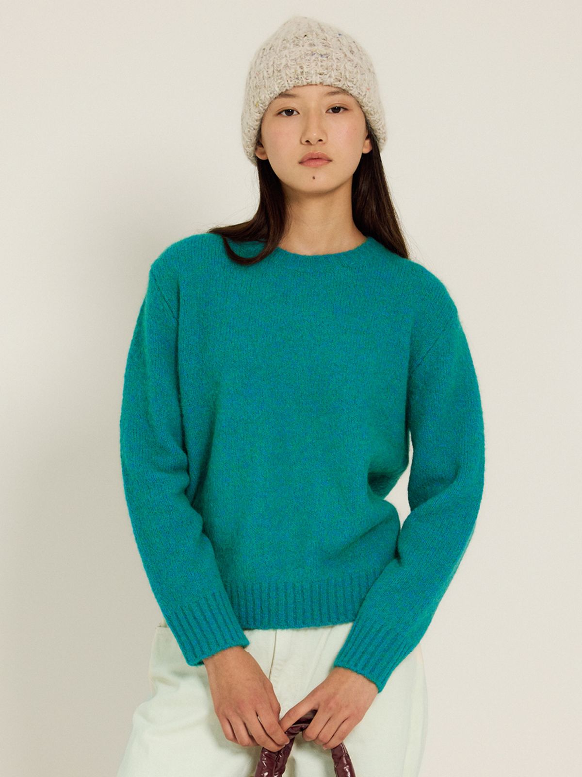 시엔느(SIENNE) Moma Wool Sweater (Green)