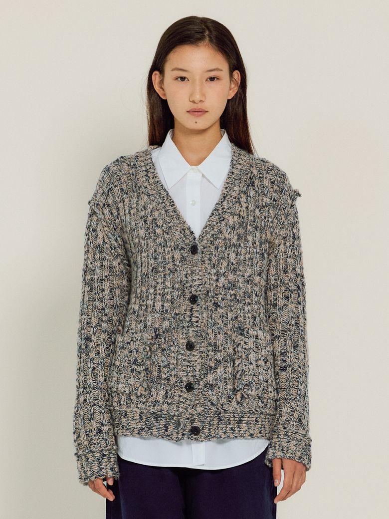 Jazz Fringe Cardigan (Charcoal)