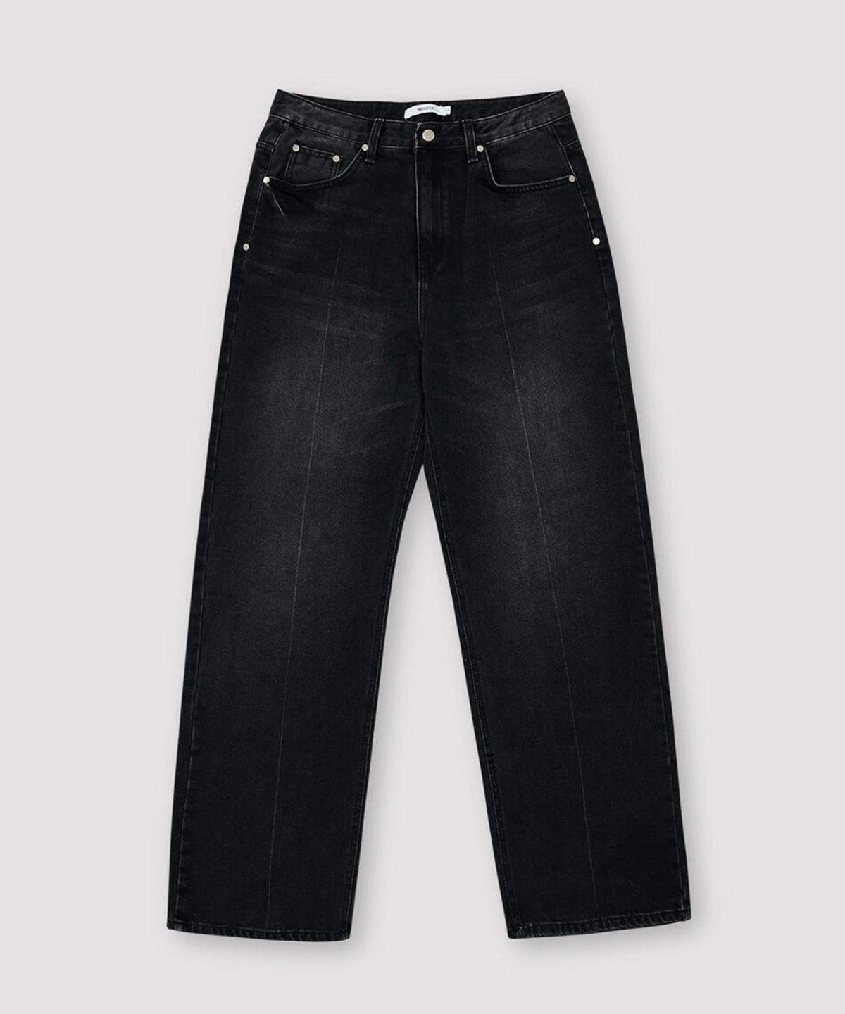 윈더(WINDER) PRESS WASHED DENIM PANTS - BLACK