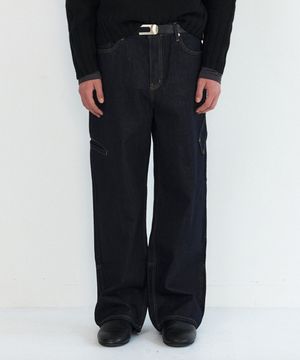 NUVO WORKER DENIM PANTS - INDIGO BLUE