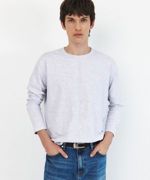 CF LONGSLEEVE JERSEY TOP - MELANGE GREY
