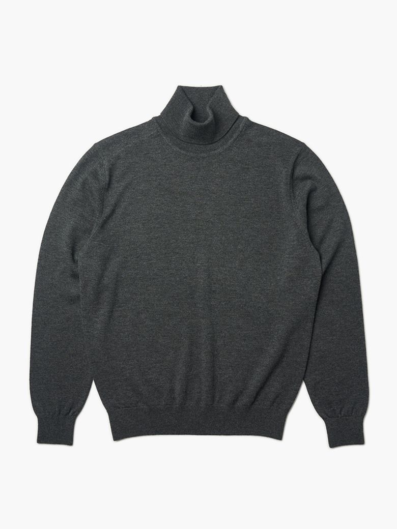 24FW Turtle-neck Knit Charcoal