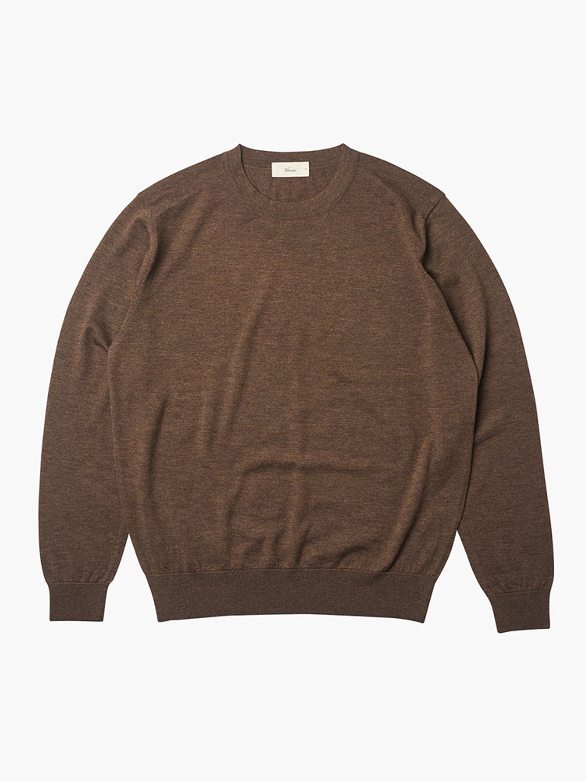 베르노(VERNO) 24FW Round-neck Knit Brown