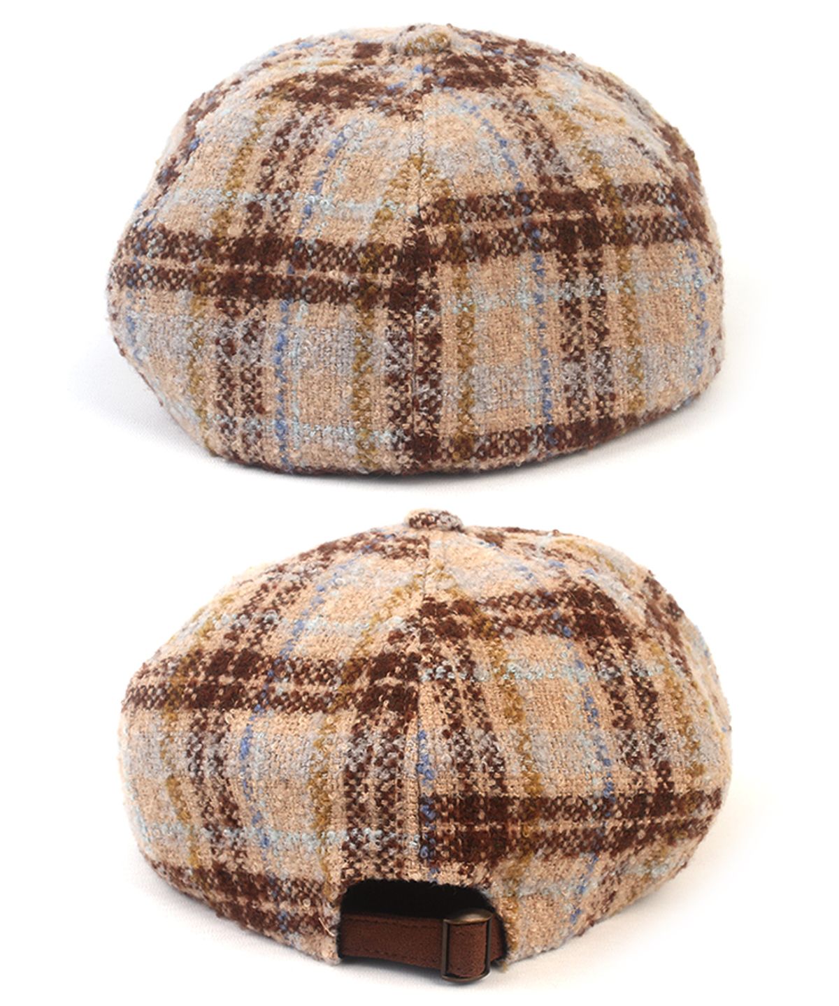 유니버셜 케미스트리(UNIVERSAL CHEMISTRY) Brit Check Beige Beret 베레모