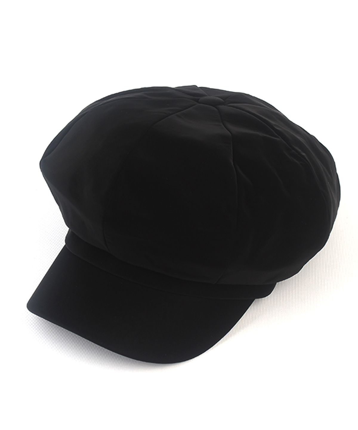 유니버셜 케미스트리(UNIVERSAL CHEMISTRY) Shiny Poly Black Newsboy Cap 뉴스보이캡