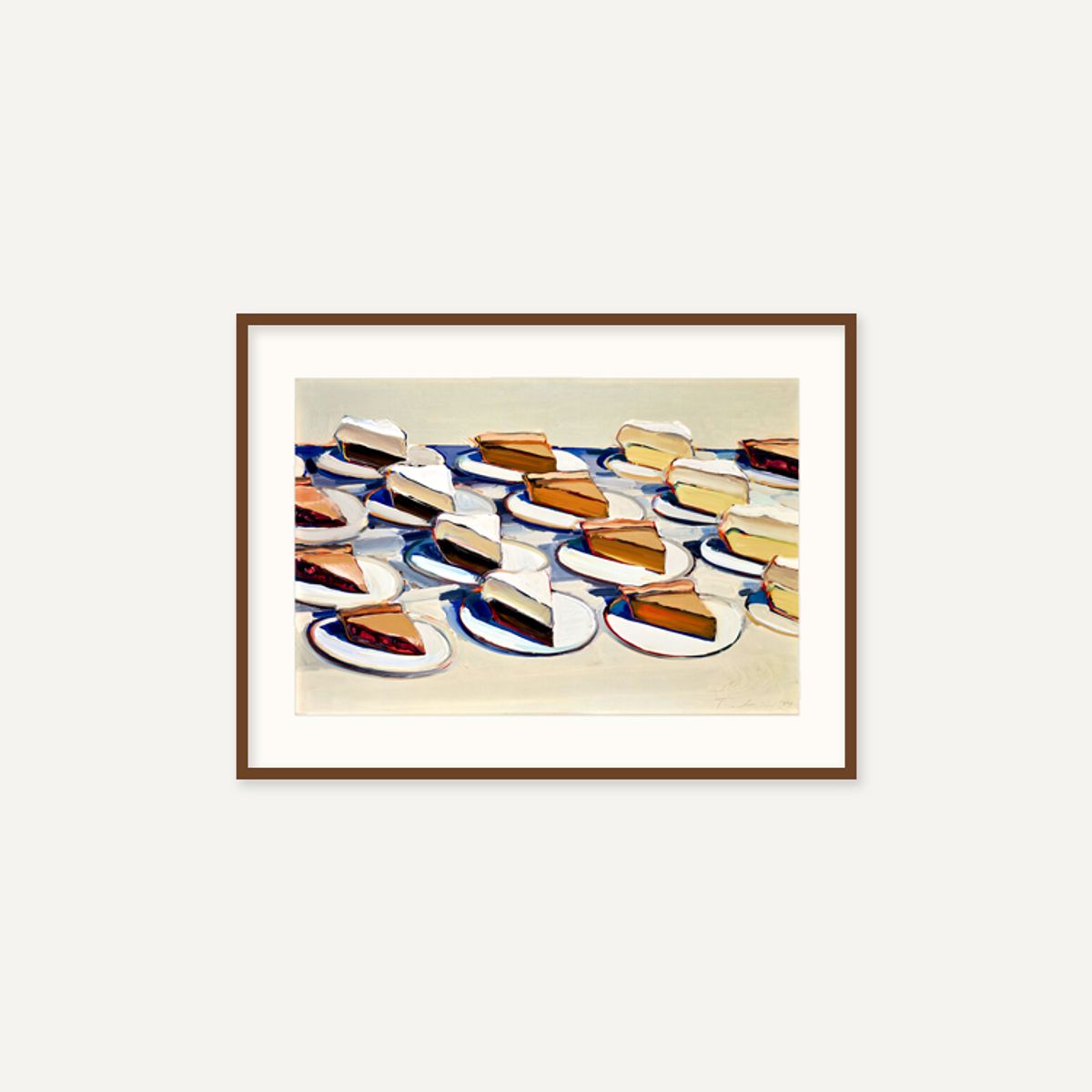 그릿시즌(GREET SEASON) 웨인 티보 Pies, Pies, Pies, 1961 (액자 포함)