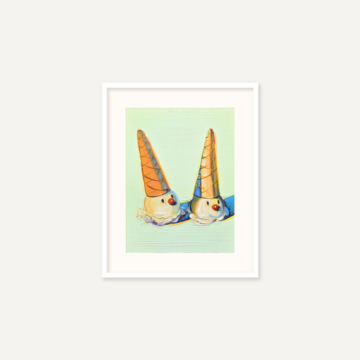 그릿시즌(GREET SEASON) 웨인 티보 Jolly Cones, 2002 (액자 포함)