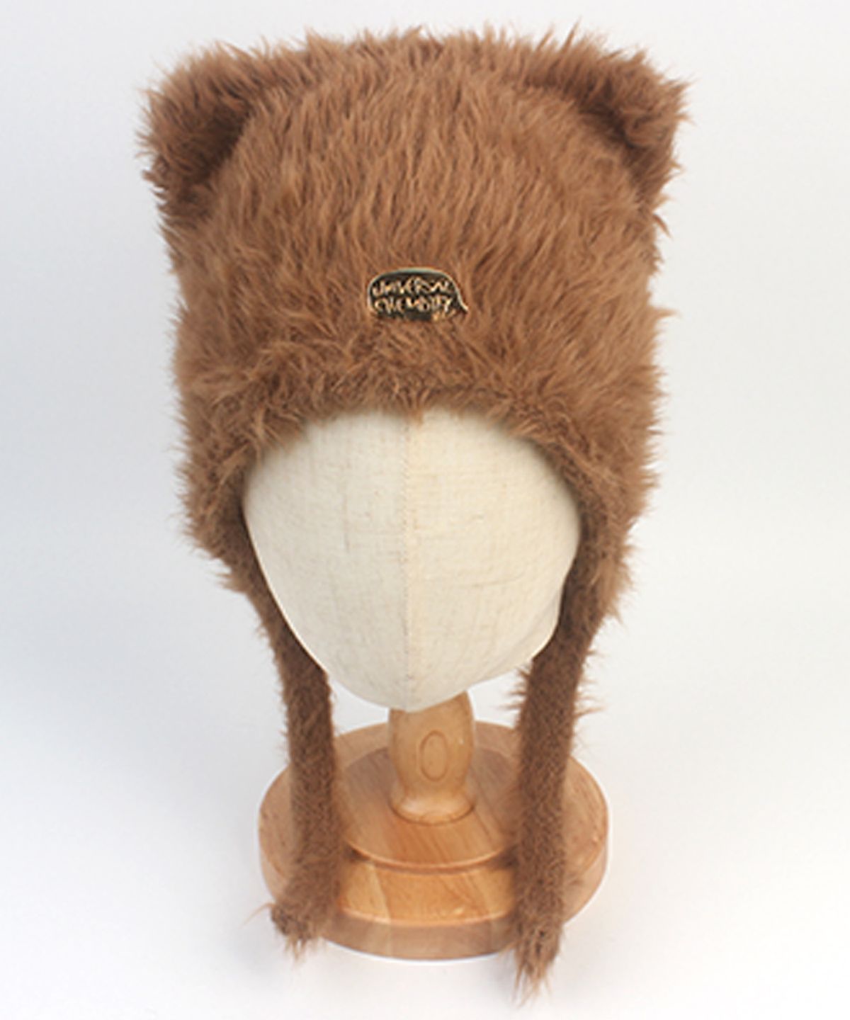 유니버셜 케미스트리(UNIVERSAL CHEMISTRY) Cat Beige Fur Earflap Cap 귀달이모자