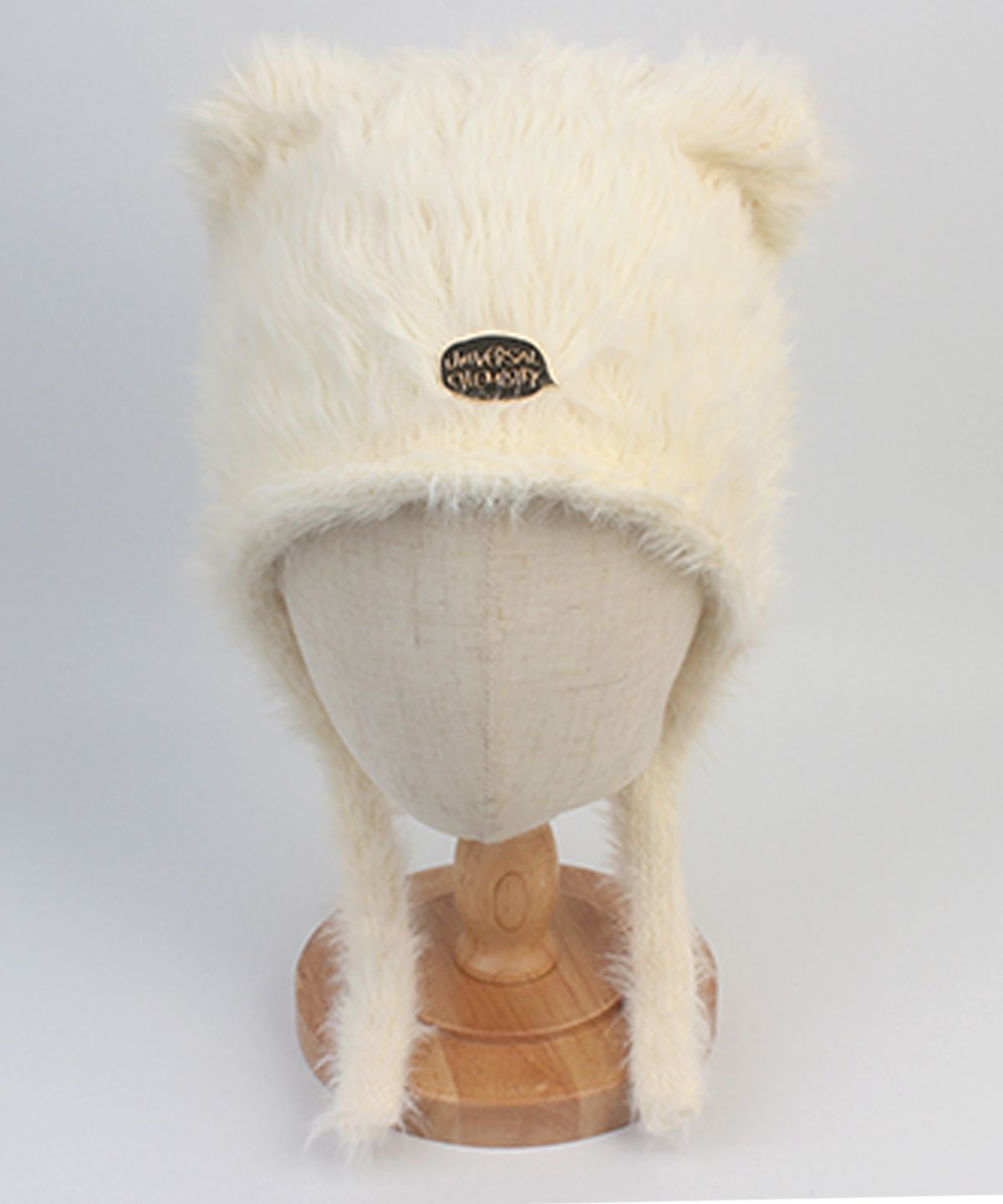유니버셜 케미스트리(UNIVERSAL CHEMISTRY) Cat Ivory Fur Earflap Cap 귀달이모자