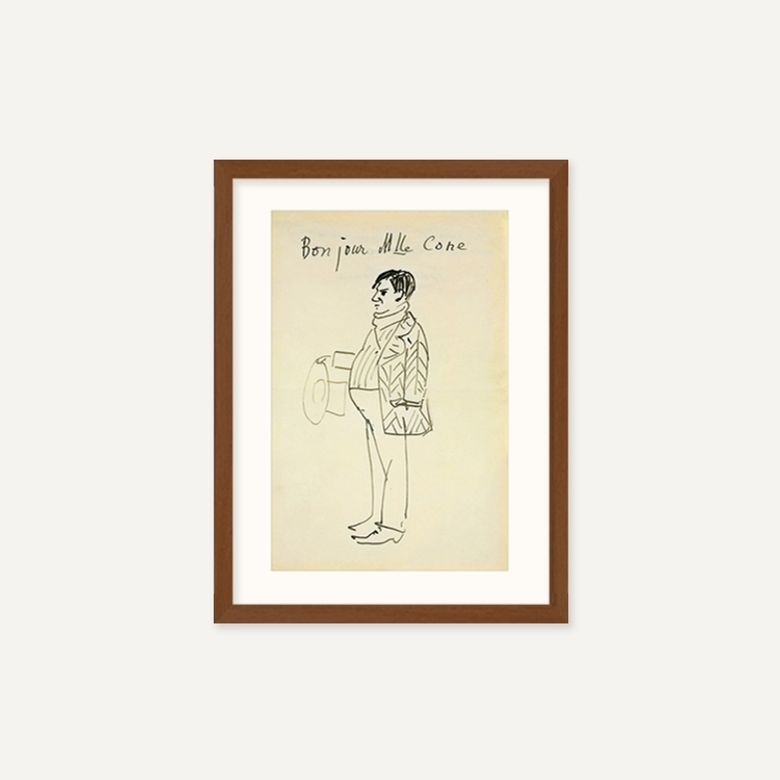 파블로 피카소 Self-Portrait (Bonjour Mlle Cone), 1907 (액자 포함)