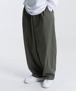 P2402 텐션 와이드 벌룬팬츠 [카키]