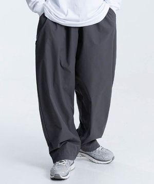 P2402 텐션 와이드 벌룬팬츠 [차콜]