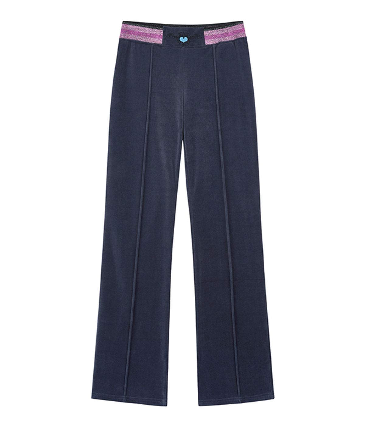 유쓰배쓰(YOUTHBATH) Twinkle band velour pants_navy