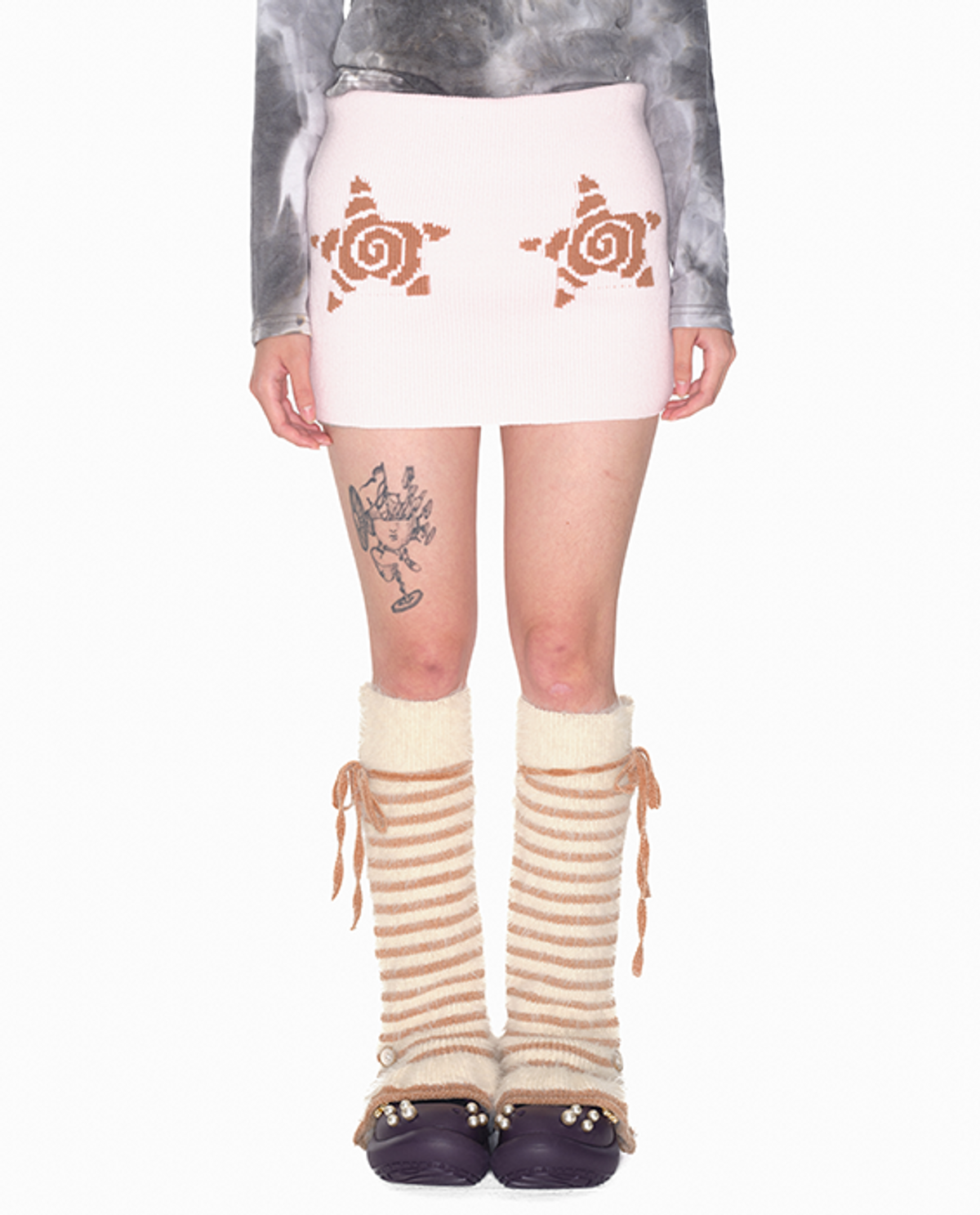 유쓰배쓰(YOUTHBATH) Knit band skirt & shorts_pink