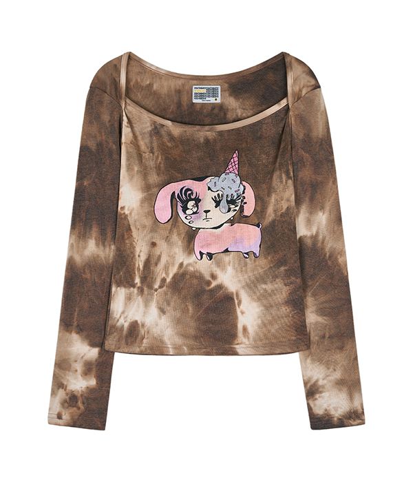 Tシャツ・カットソー YOUTHBATH Graphic washed long sleeve 4BNY257 MUSINSA | YOUTHBATH Graphic washed long sleeve_gray