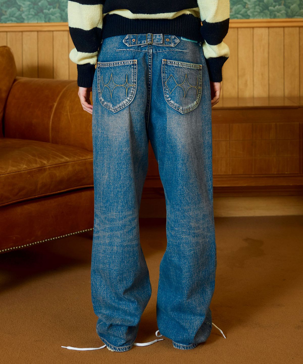 헤레틱(HERETIC) DADDY DENIM PANTS / blue