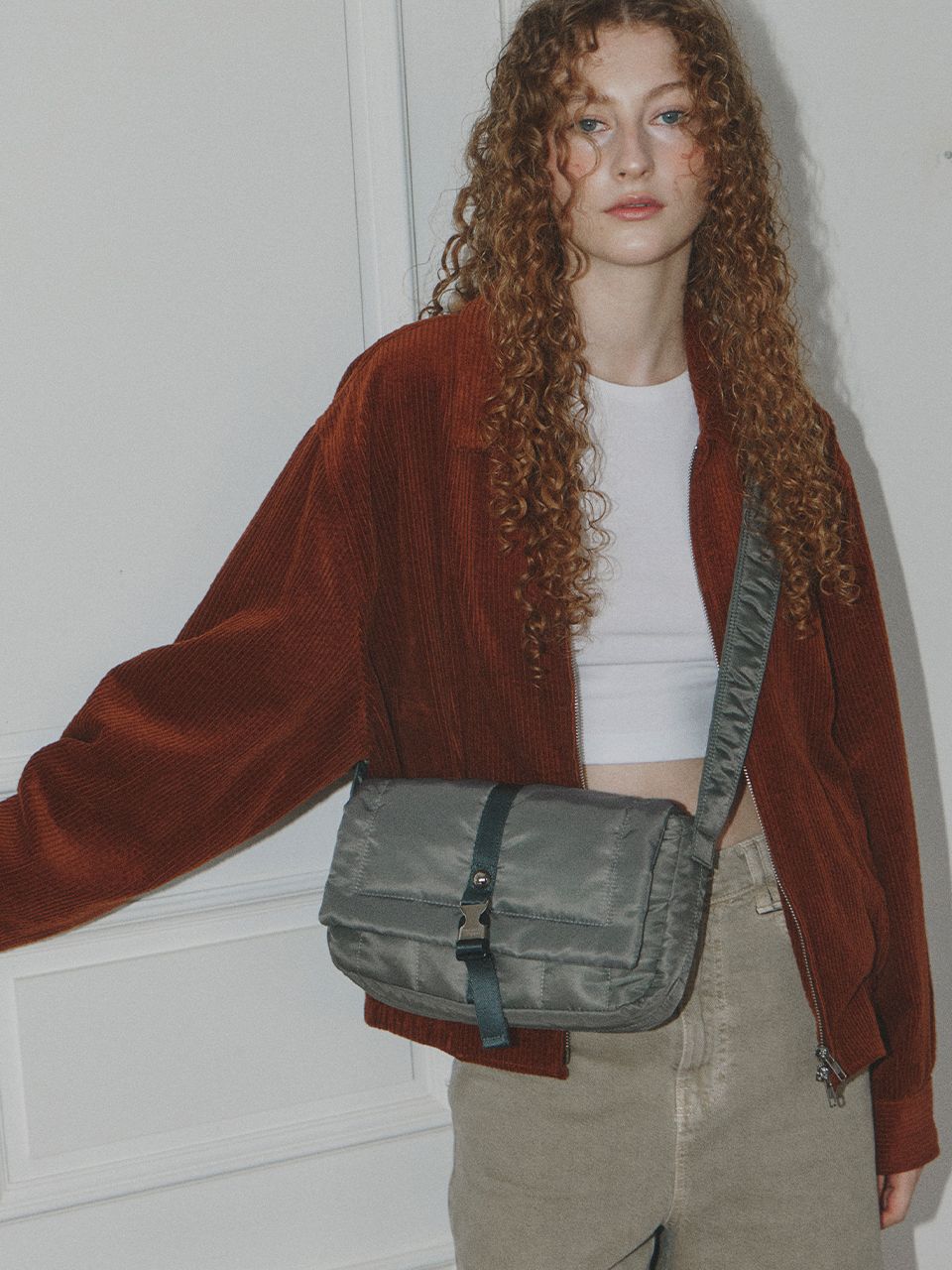 ◆maison creme◆ Canele Belt bag m sizeBlack MUSINSA | MAISON CREME Canele Belt bag_ m size_Khaki