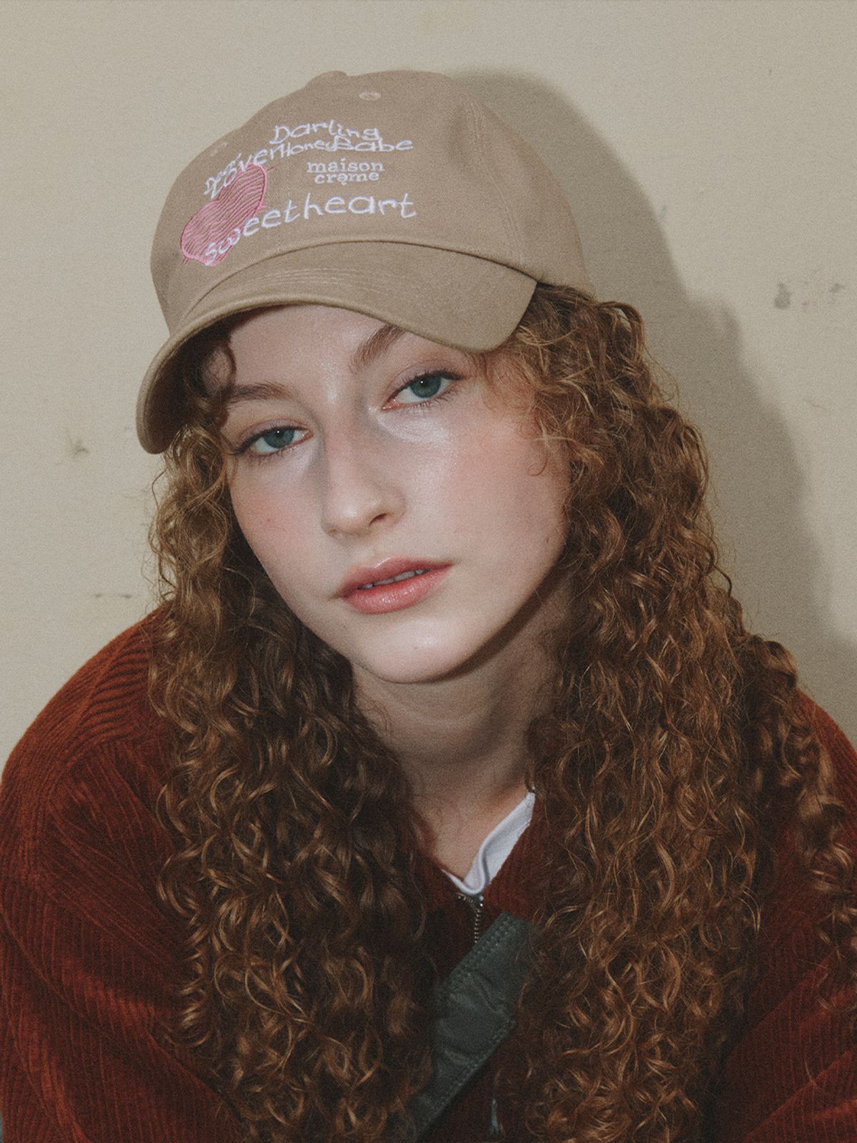 메종크렘(MAISON CREME) Lovers Ball cap_Beige