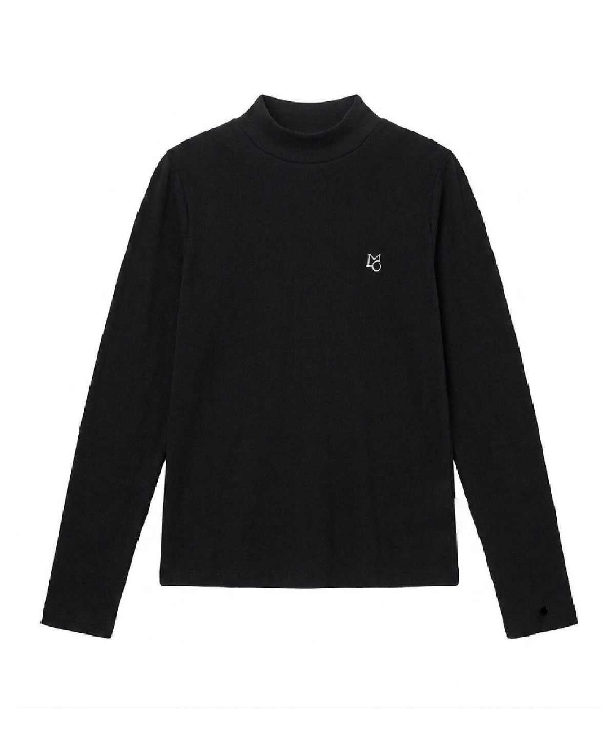 무아르모아(MOIREMOA) wool basic turtleneck top - black