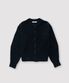 MODIFIED WOOL ROUND CARDIGAN - GALAXY BLACK