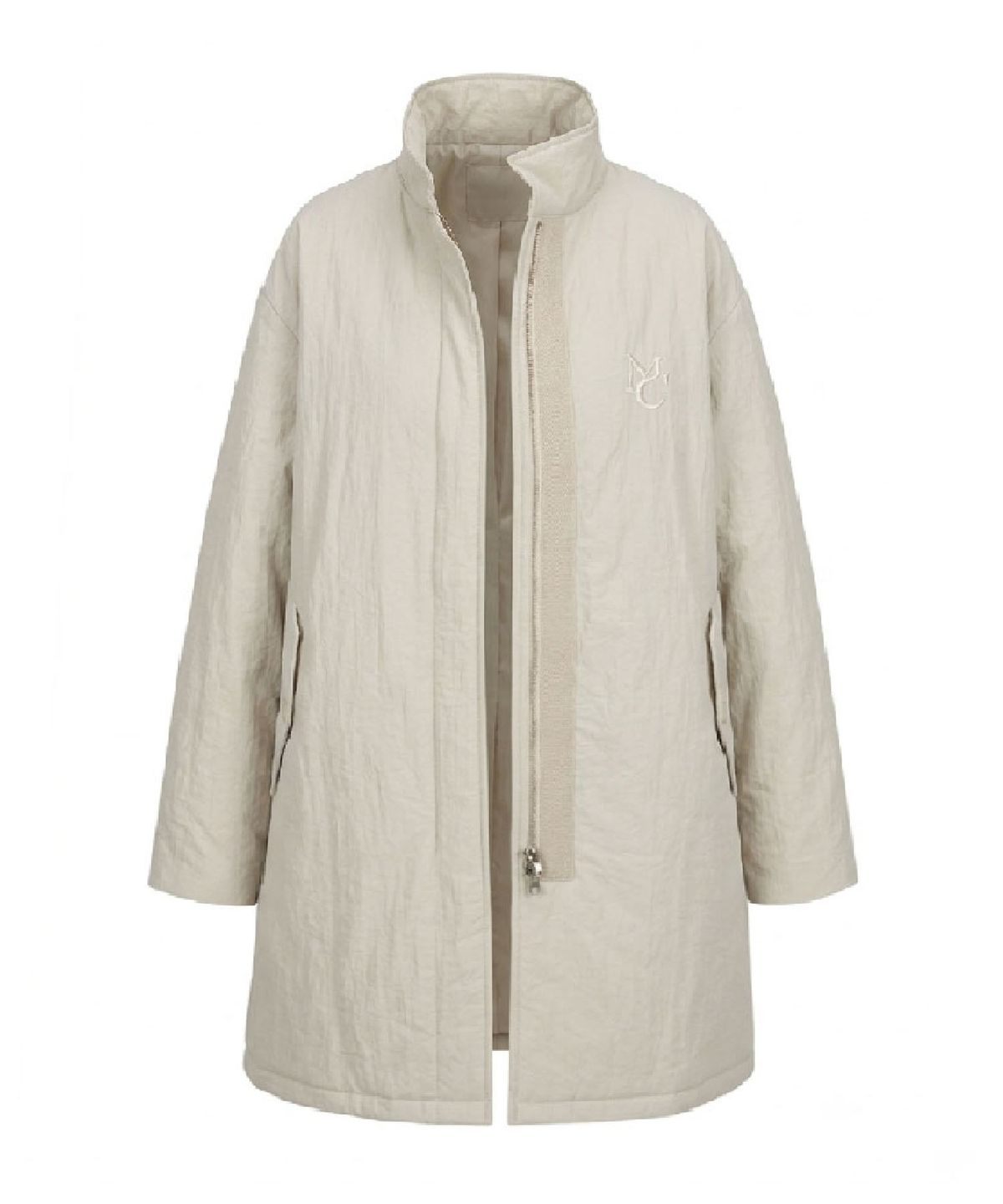 무아르모아(MOIREMOA) Soft Padding Mod Coat-Light Beige