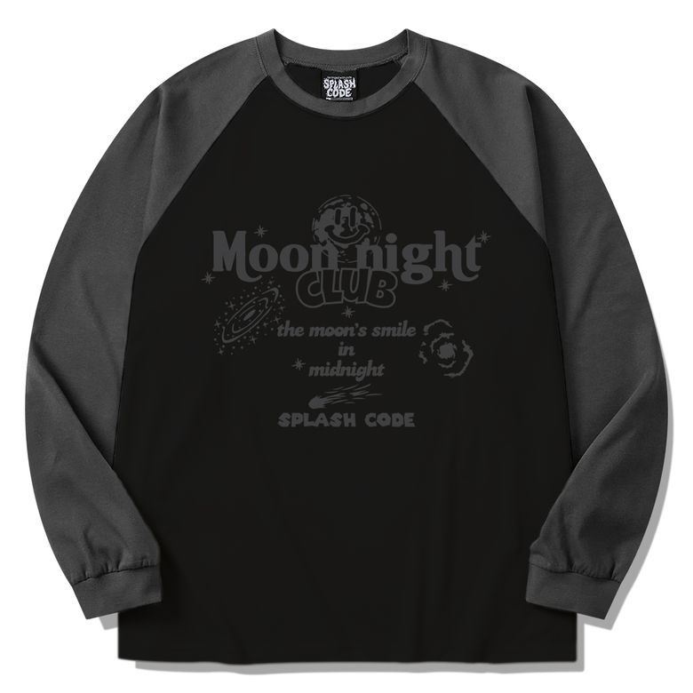 래글런 롱슬리브 블랙 - 문 나이트(Moon Night)