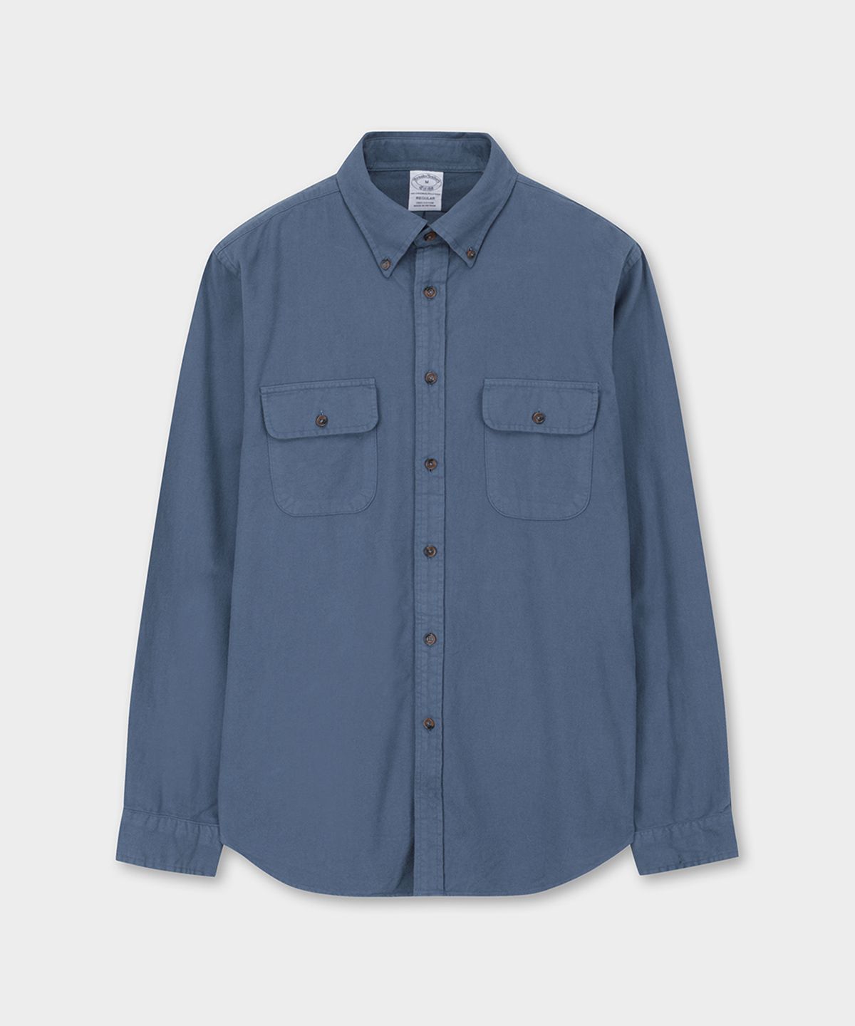 브룩스 브라더스(BROOKS BROTHERS) 슈퍼소프트 플란넬 셔츠 (블루) (BBTHMM3768MEF)