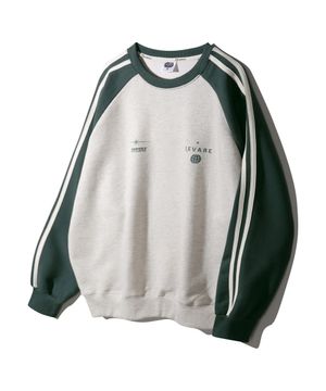 [기모추가]매니페스트 레글런 배색 트랙 오버핏 맨투맨 MAR841 (6 COLOR)