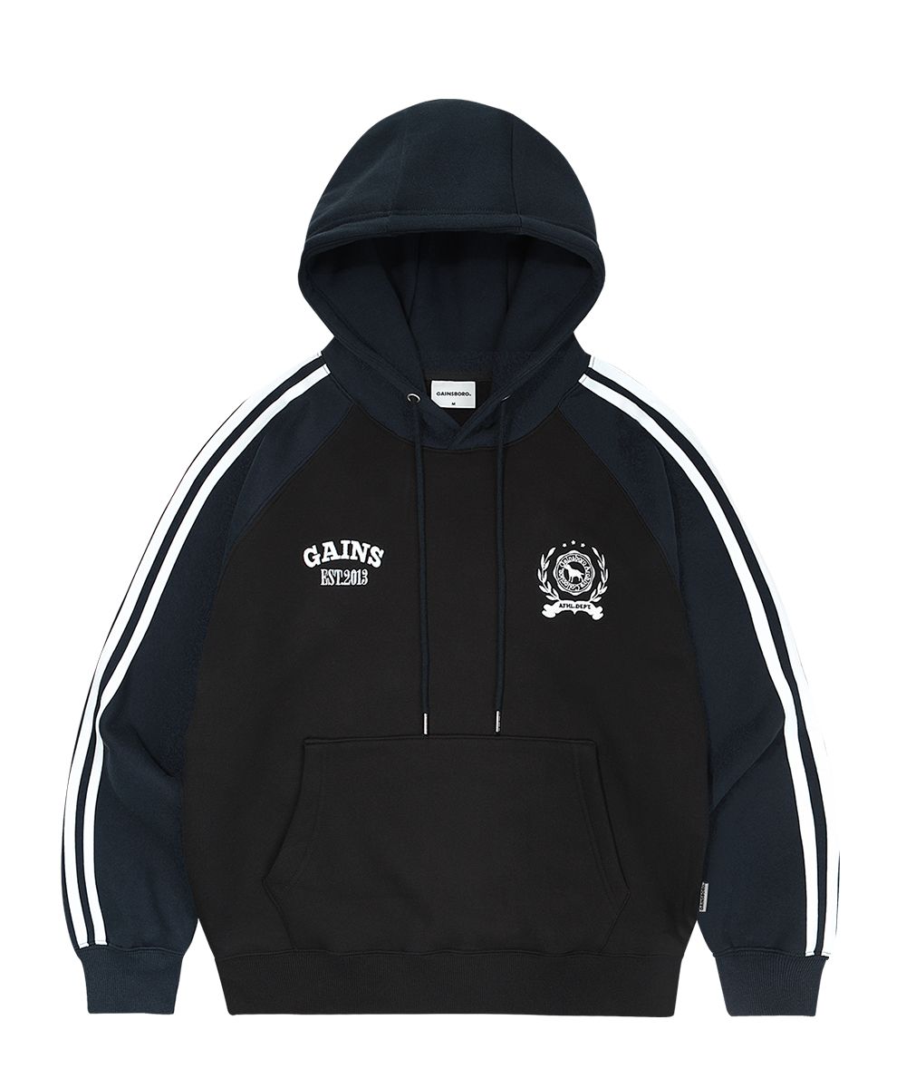 GAINSBORO☆Laurel Golden hoodie MUSINSA | GAINSBORO Laurel Golden Track Raglan Hoodie_Black
