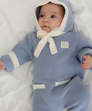 [BABY] 로에라 퓨어 코튼 바디수트 세트 소라