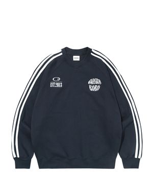 액티브 트랙 래글런 맨투맨_네이비